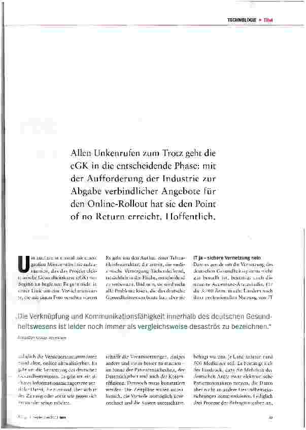 Vorschauseite 2: Sie kommt - und zwar sicher.