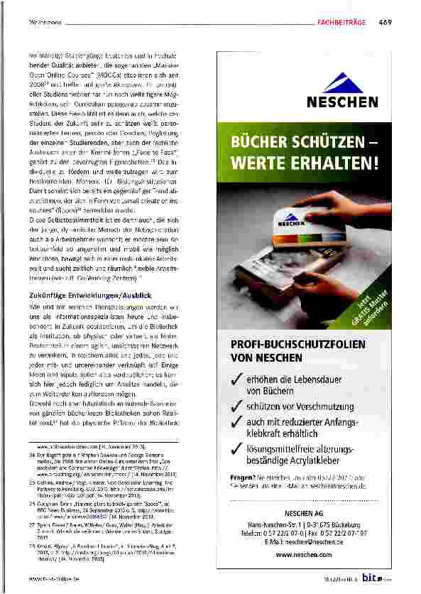 Vorschauseite 4: Bibliothek - Mediothek - Logothek - im Spannungsfeld zwischen real und virtuell