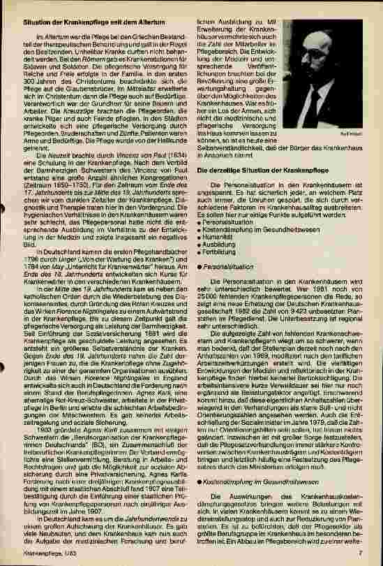 Vorschauseite 2: Krankenpflege im Spiegel der Zeiten