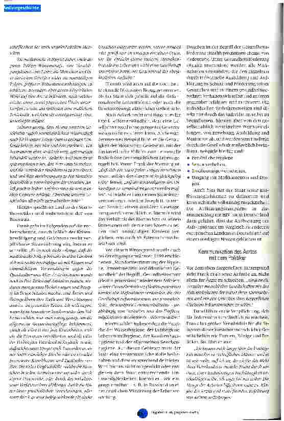 Vorschauseite 6: Von der medizinischen Polizei zur globalen Vorsorge Johann Peter Frank und aktuelle Herausforderungen in Hygiene und öffentlicher Gesundheit