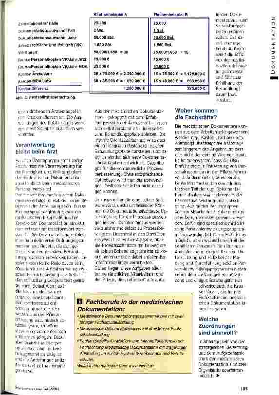 Vorschauseite 3: Wettbewerbsfaktor Medizinische Dokumentation Wertschöpfungspotenzial durch Reorganisation strategisch und operativ nutzen