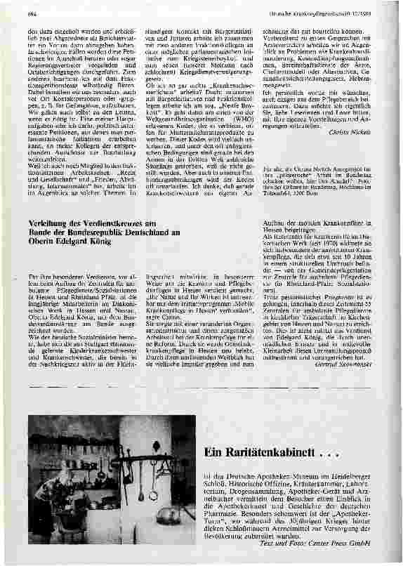 Vorschauseite 2: Eine Krankenschwester im Bundestag