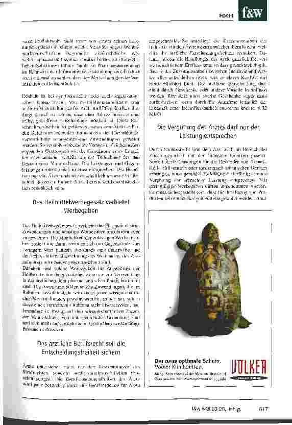 Vorschauseite 6: Sponsoring oder Bestechung? Die Grenzen der Zusammenarbeit zwischen der pharmazeutischen Industrie und leitenden Krankenhausmitarbeitern