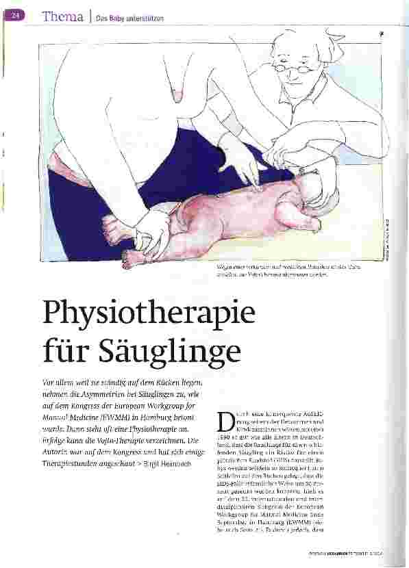 Vorschauseite 1: Physiotherapie für Säuglinge