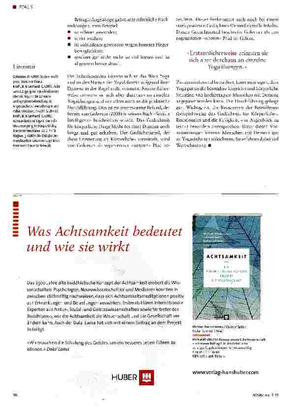 Vorschauseite 4: Yoga trotz Demenz?