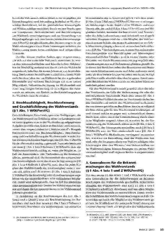 Vorschauseite 2: Die Modernisierung der Wahlordnung zum Personalvertretungsgesetz Rheinland-Pfalz (WOLPersVG)