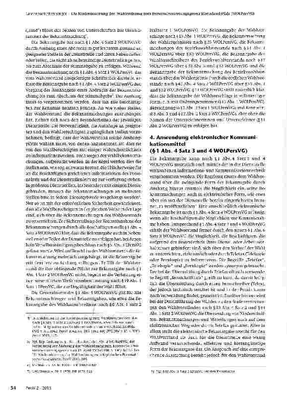 Vorschauseite 3: Die Modernisierung der Wahlordnung zum Personalvertretungsgesetz Rheinland-Pfalz (WOLPersVG)
