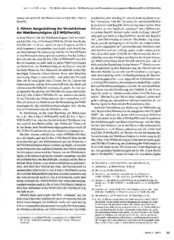 Vorschauseite 4: Die Modernisierung der Wahlordnung zum Personalvertretungsgesetz Rheinland-Pfalz (WOLPersVG)