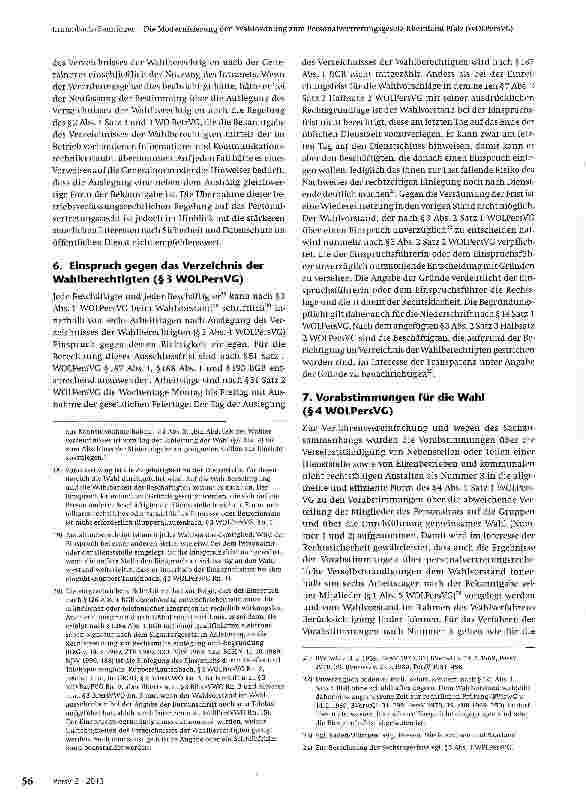 Vorschauseite 5: Die Modernisierung der Wahlordnung zum Personalvertretungsgesetz Rheinland-Pfalz (WOLPersVG)