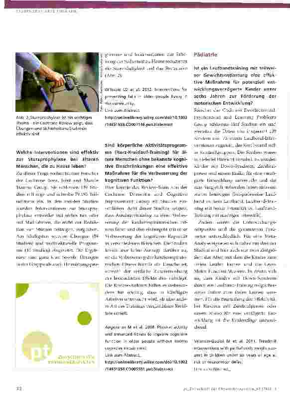 Vorschauseite 3: Cochrane Reviews - Erkenntnisse für die Praxis