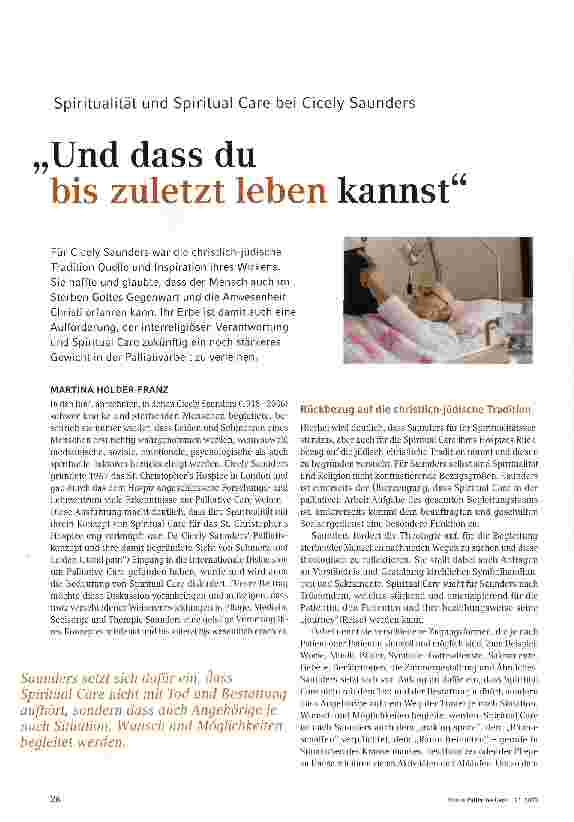 Vorschauseite 1: Und dass du bis zuletzt leben kannst