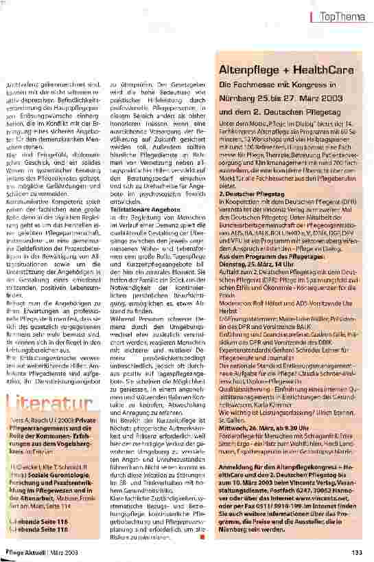 Vorschauseite 4: Lebenswelten von Dementen gestalten