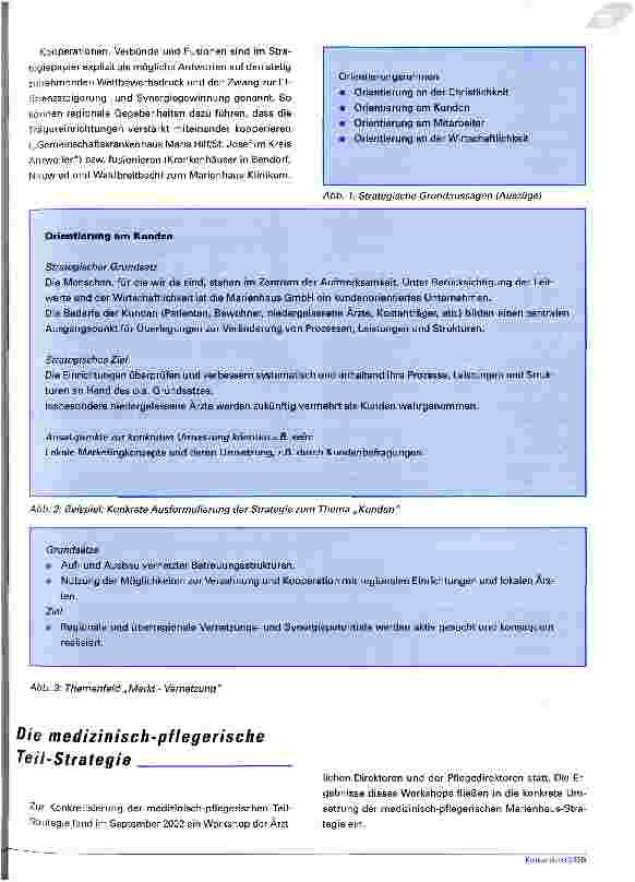 Vorschauseite 4: Vom Leitbild zur Strategie Strategische Grundsätze und Ziele der Marienhaus GmbH