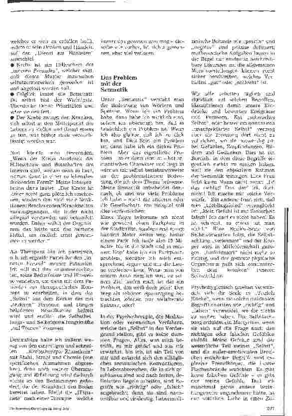 Vorschauseite 3: Gesundheit beginnt im Kopf Psychohygiene und ganzheitliche Gesundheit 7.(Schluß): Selbst(ver)achtung