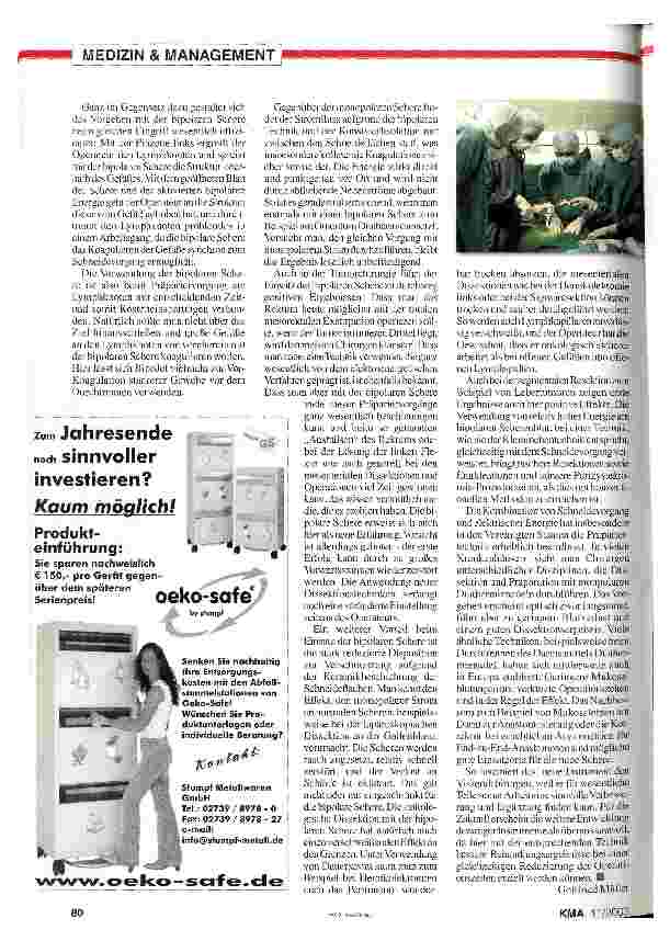 Vorschauseite 2: Innovative Chirurgie: Ablaufoptimierung im OP