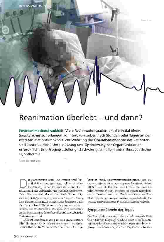 Vorschauseite 1: Reanimation überlebt - und dann?