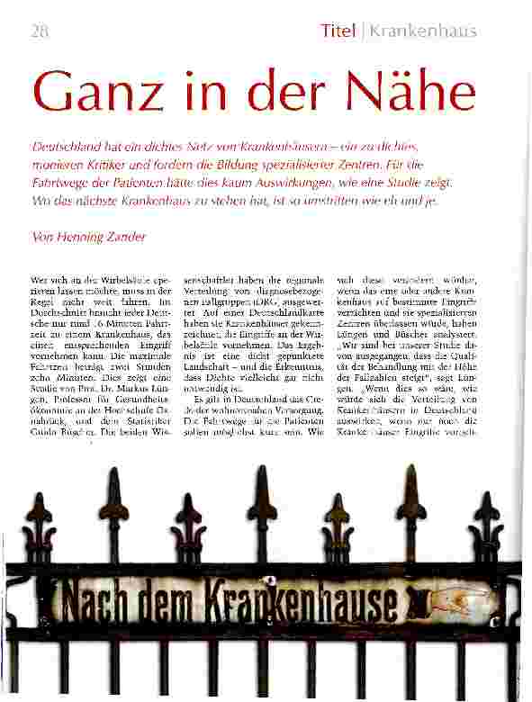 Vorschauseite 1: Ganz in der Nähe