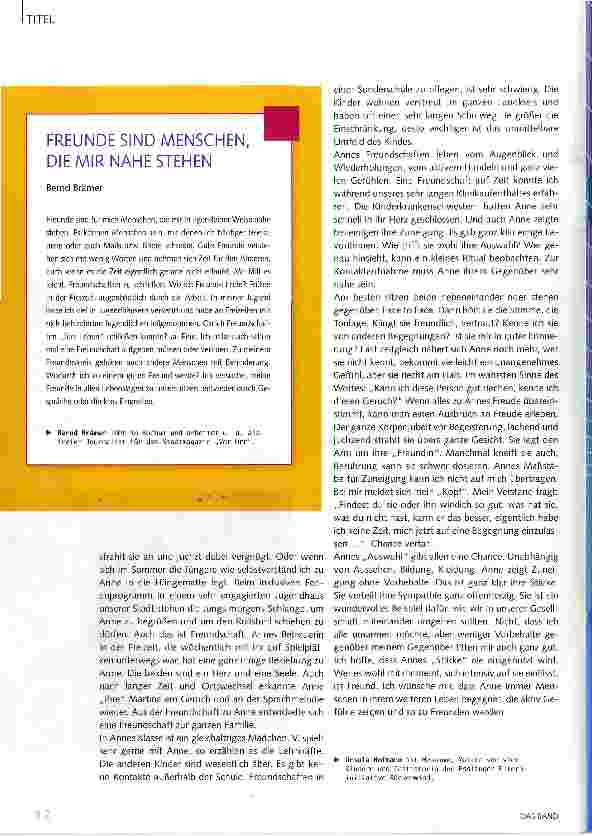 Vorschauseite 5: Freundschaft fragt nicht nach der Zeit