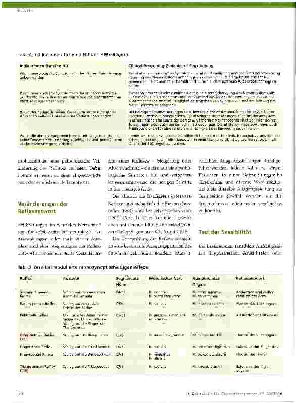 Vorschauseite 2: Die neurologische Untersuchung der zervikalen Wirbelsäule Teil 1 - Die neurofunktionelle Untersuchung (NFU)