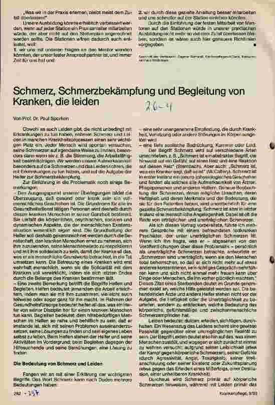 Vorschauseite 1: Schmerz, Schmerzbekämpfung und Begleitung von Kranken, die leiden