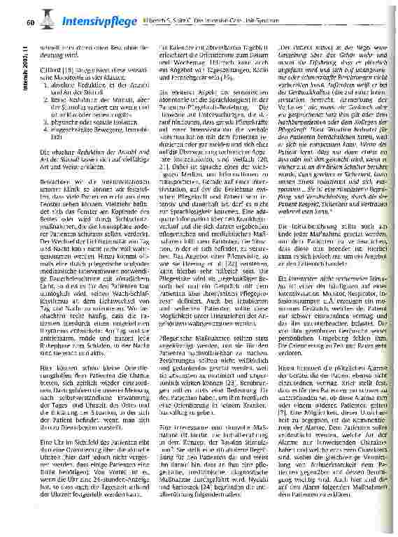 Vorschauseite 3: Das Intensive-Care-Unit-Syndrom. Pflegerische Maßnahmen zur Prävention und Behandlung von Patienten mit deliranten Syndromen auf einer Intensivstation