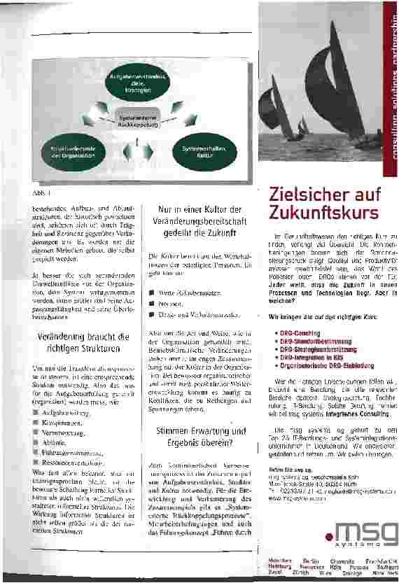 Vorschauseite 2: Das Überleben ist eine kulturelle Aufgabe, nicht nur eine betriebswirtschaftliche Plädoyer für die systemorientierte Organisationsentwicklung im Krankenhaus