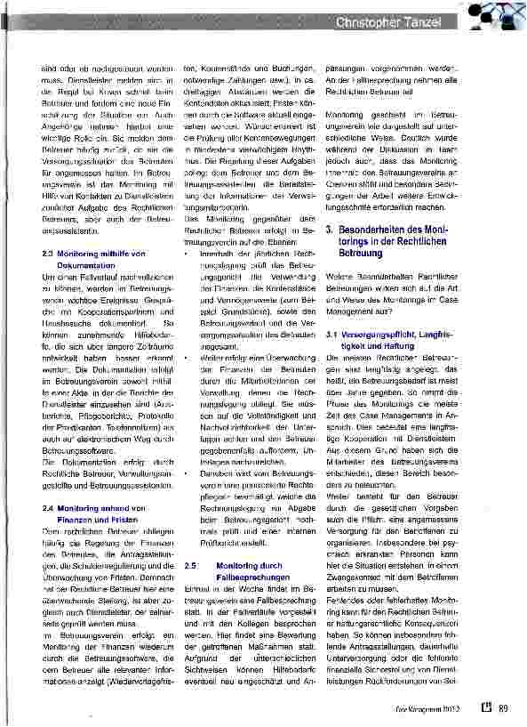 Vorschauseite 2: Monitoring und rechtliche Betreuung