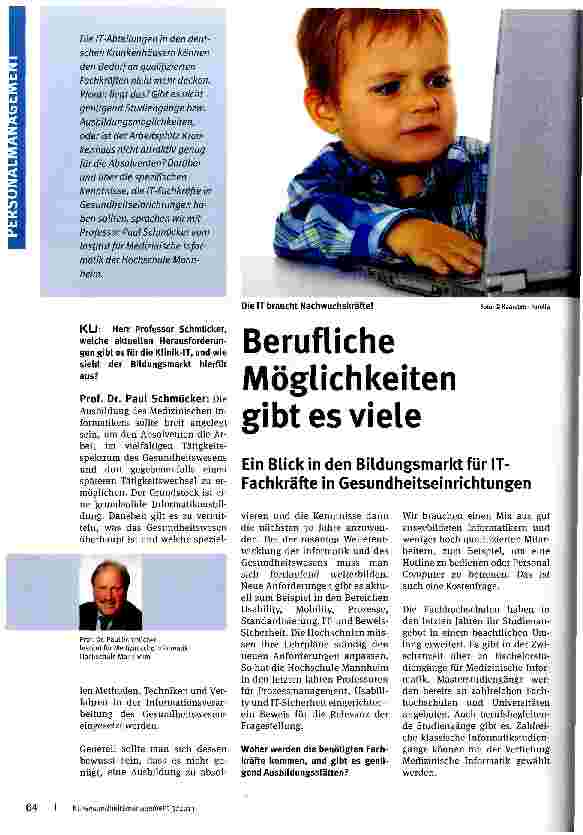 Vorschauseite 1: Berufliche Möglichkeiten gibt es viele