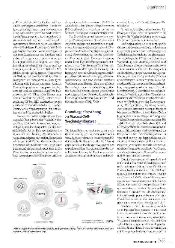 Vorschauseite 4: Plasmamedizin - medizinische Anwendung von physikalischem Plasma