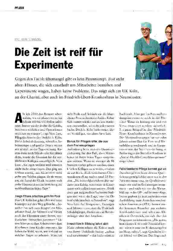 Vorschauseite 1: Die Zeit ist reif für Experimente