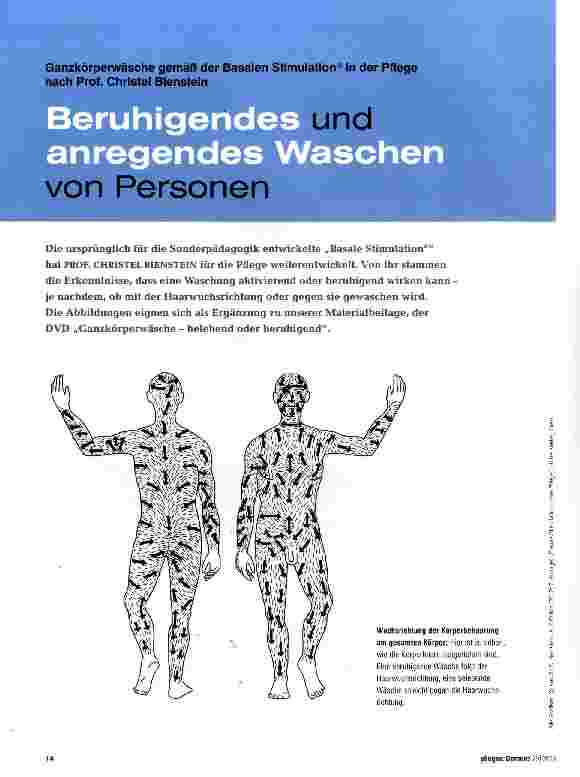 Vorschauseite 1: Beruhigendes und anregendes Waschen von Personen