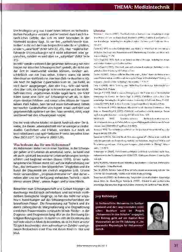 Vorschauseite 4: Schwangerschaft heute - von Medizintechnik dominiert