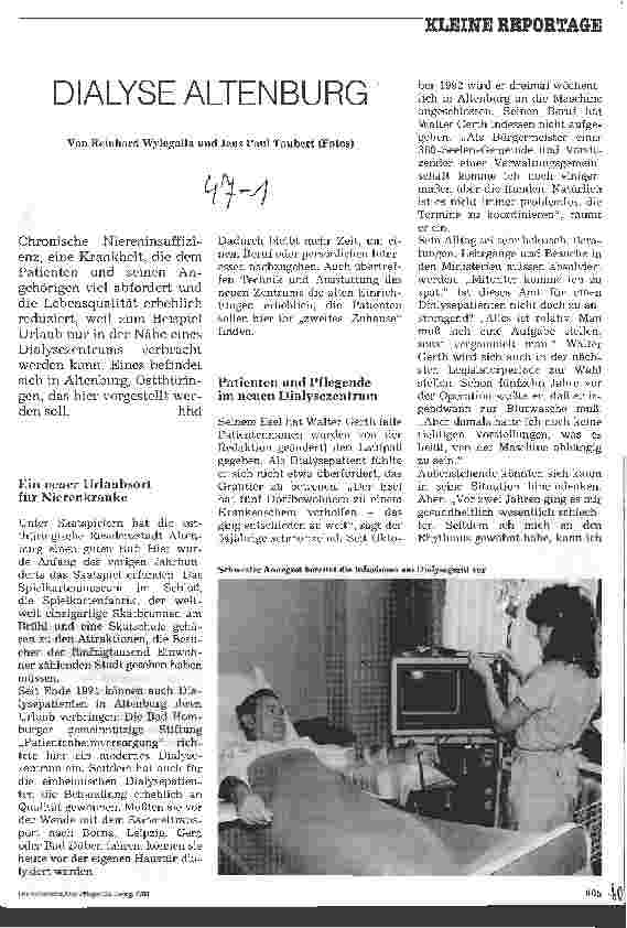 Vorschauseite 1: Dialyse Altenburg