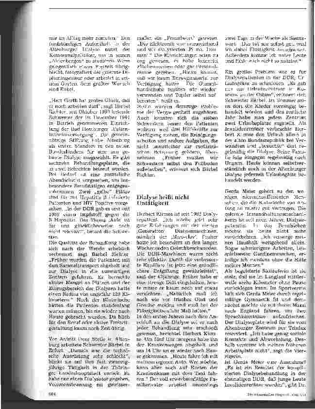 Vorschauseite 2: Dialyse Altenburg