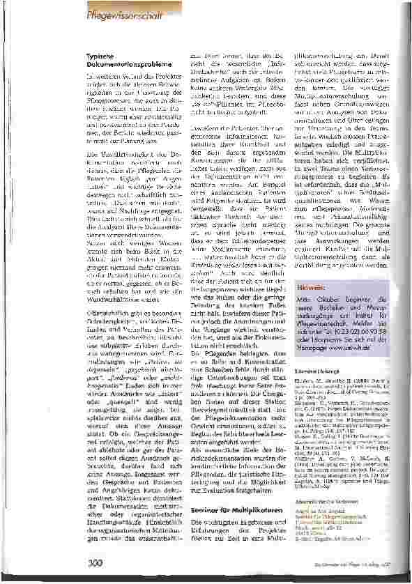Vorschauseite 5: Brennpunkt: Pflegedokumentation 1. Teil