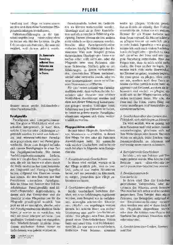 Vorschauseite 4: Praxiserfahrung als Quelle des Lernens Referat des SBK-Kongresses