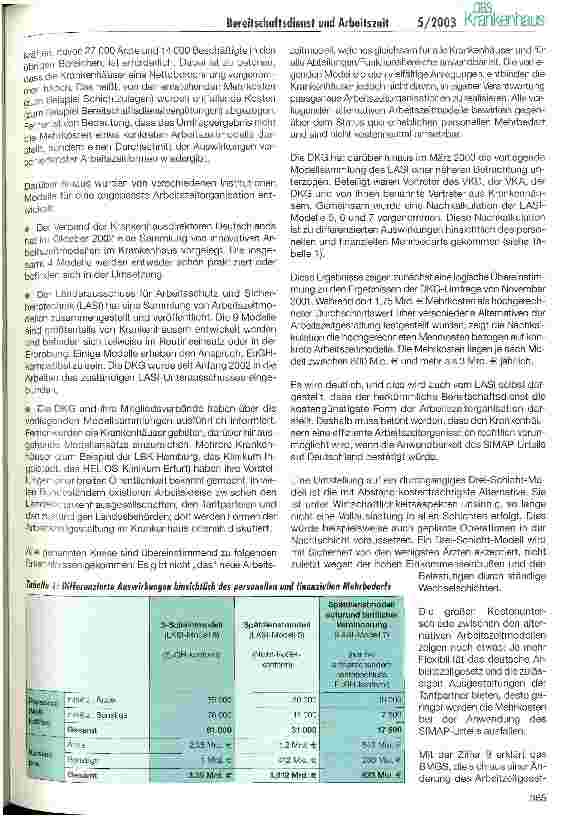 Vorschauseite 3: Bereitschaftsdienst und Arbeitszeit Der aktuelle Stand der rechtlichen und politischen Diskussion