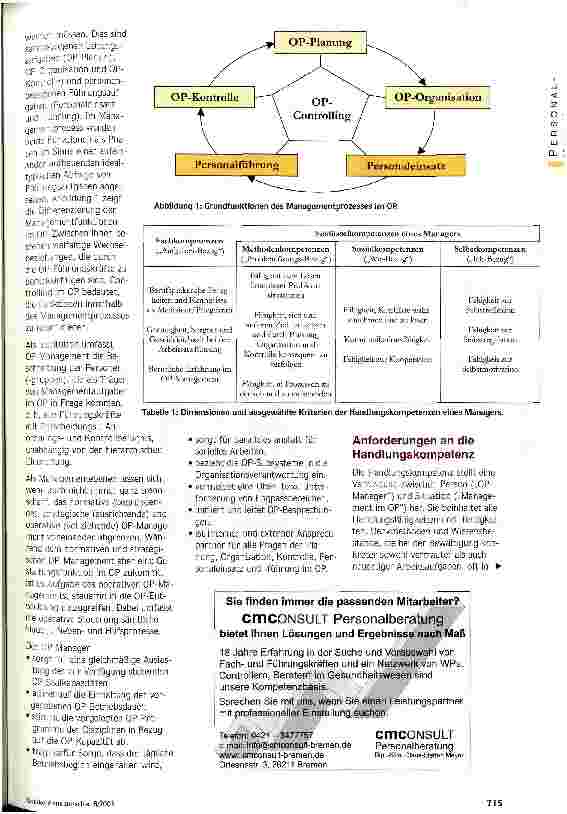 Vorschauseite 2: Was muss ein OP-Manager können? Handlungskompetenz - Anforderungen und Diagnostik