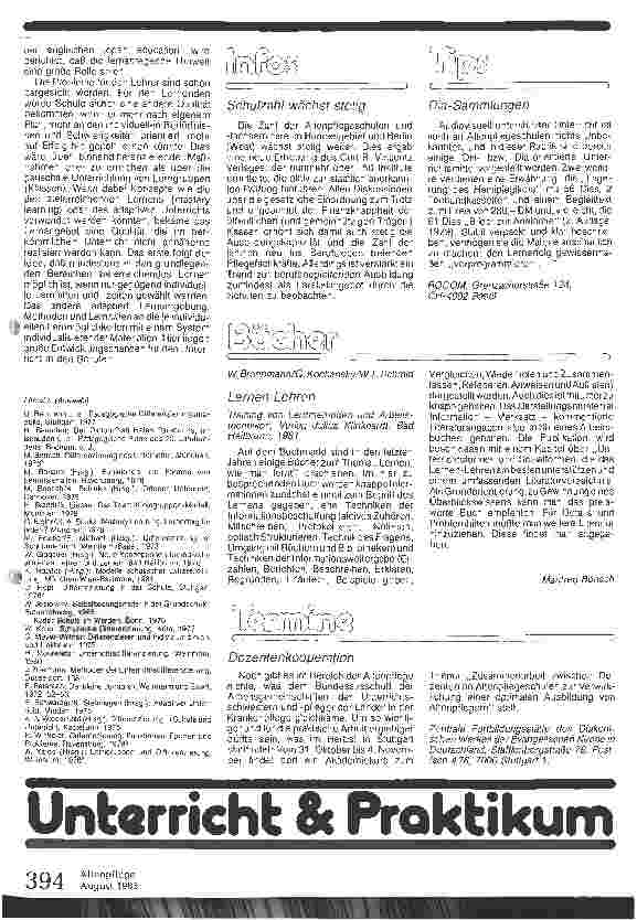 Vorschauseite 4: Teilnehmerbezogener Unterricht in der Altenpflegeausbildung (III)