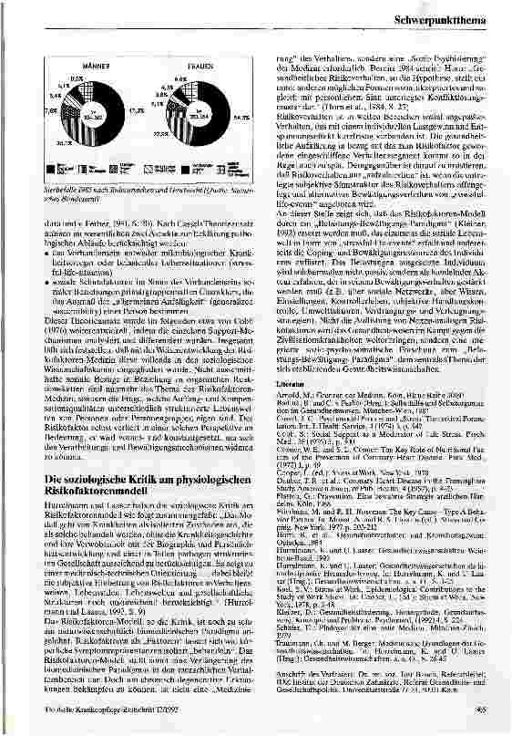Vorschauseite 3: Soziologische Aspekte der Risikofaktoren-Medizin