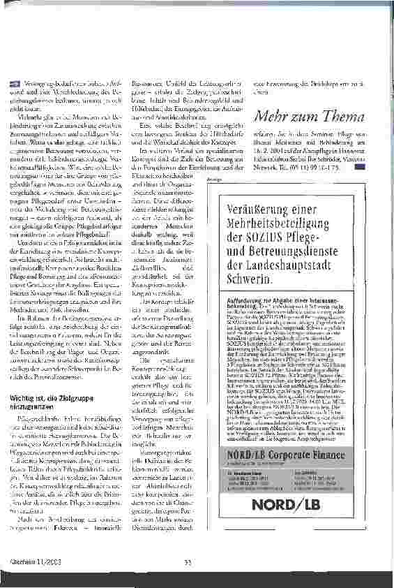 Vorschauseite 4: Behinderte brauchen spezifische Angebote