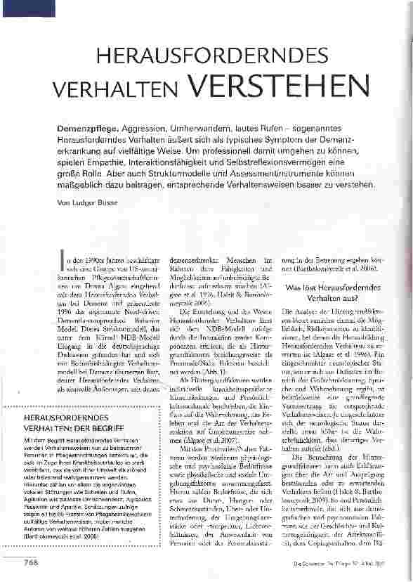 Vorschauseite 1: HERAUSFORDERNDES VERHALTEN VERSTEHEN