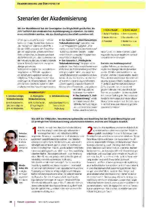 Vorschauseite 1: Szenarien der Akademisierung