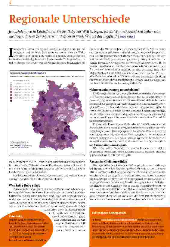 Vorschauseite 1: Regionale Unterschiede