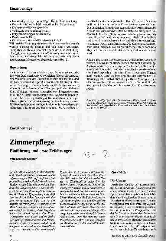 Vorschauseite 1: Zimmerpflege - Einführung und erste Erfahrungen
