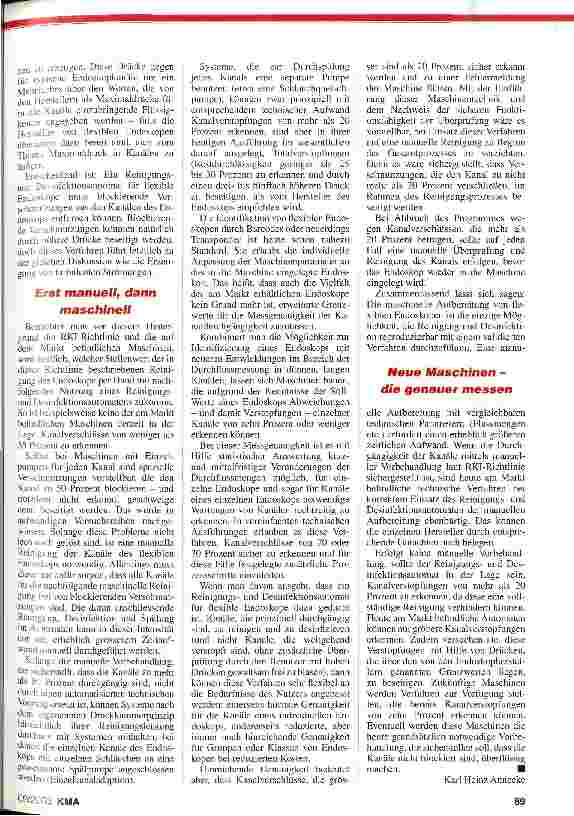 Vorschauseite 2: Waschmaschinen für Endoskope Medizintechnik