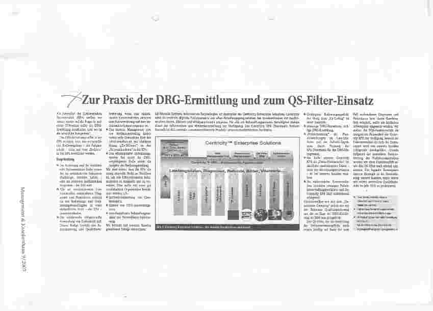 Vorschauseite 1: Zur Praxis der DRG-Ermittlung und zum QS-Filter-Einsatz