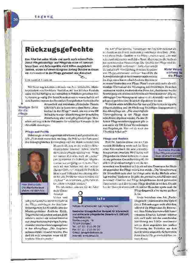 Vorschauseite 1: Rückzugsgefechte