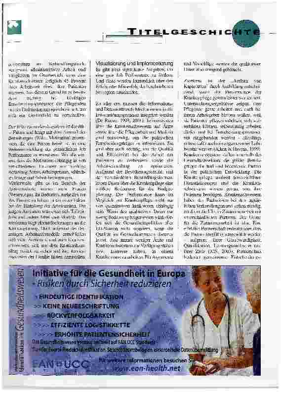 Vorschauseite 2: Die Wechselwirkung zwischen der Politik, den Ärzten und dem Pflegepersonal