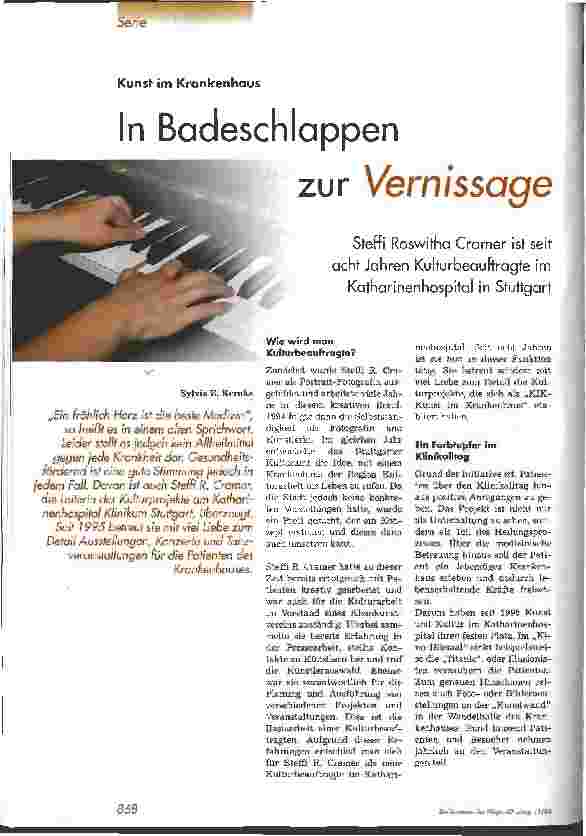 Vorschauseite 1: In Badeschlappen zur Vernissage
